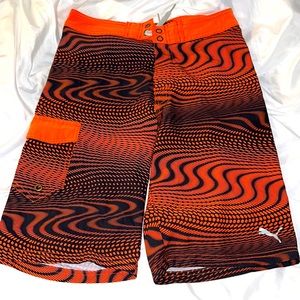 Puma Orange Swim Shorts
